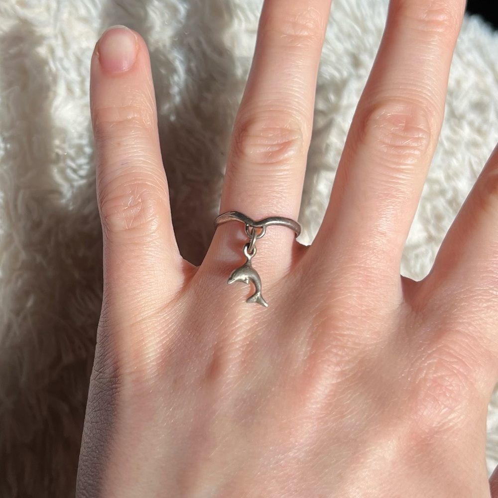 Sterling Silver Dolphin Ring